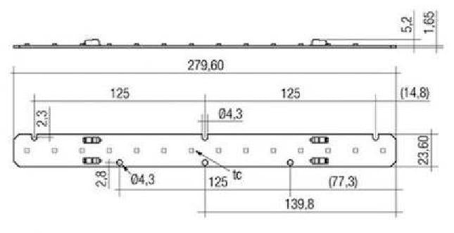 Tridonic 89602130 - LED-Modul  LLE G1 24x280mm 650lm 865 ADV-SE