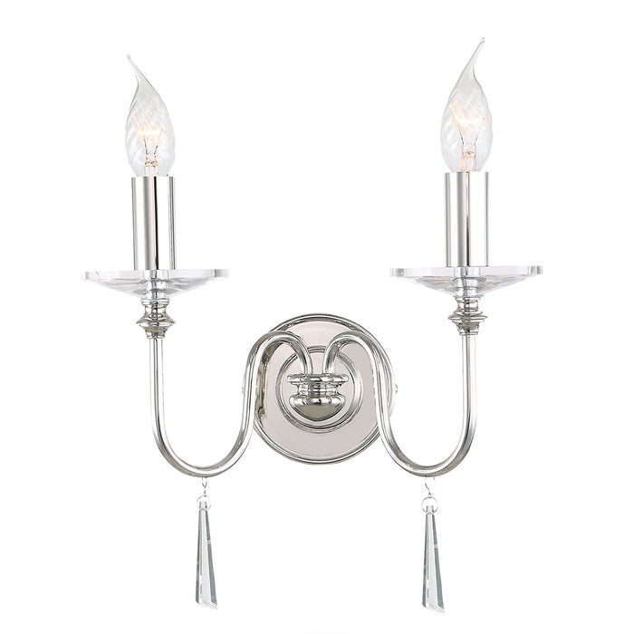 Elstead - FP2 POL NICKEL Finsbury Park 2 Light Wall Light - Polished Nickel - Elstead - Sparks Warehouse