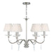 Elstead - FP6 POL NICKEL Finsbury Park 6 Light Chandelier - Polished Nickel - Elstead - Sparks Warehouse