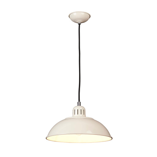 Elstead - FRANKLIN/P CR Franklin 1 Light Pendant - Cream - Elstead - Sparks Warehouse