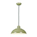 Elstead - FRANKLIN/P GRN Franklin 1 Light Pendant - Green - Elstead - Sparks Warehouse