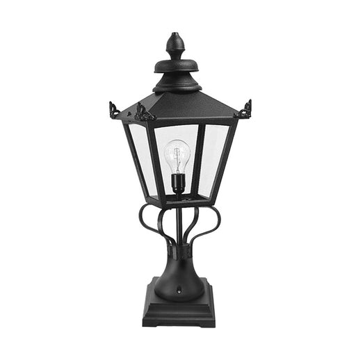 Elstead - GN1 BLACK Grampian 1 Light Pedestal Lantern - Elstead - Sparks Warehouse