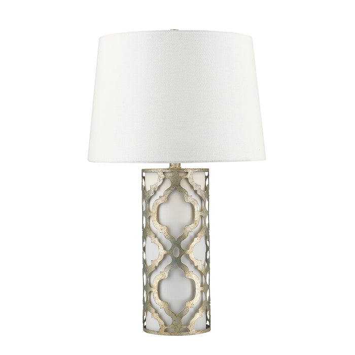 Elstead - GN/ARABELLA/TL/S Arabella 1 Light Table Lamp - Distressed Silver - Elstead - Sparks Warehouse