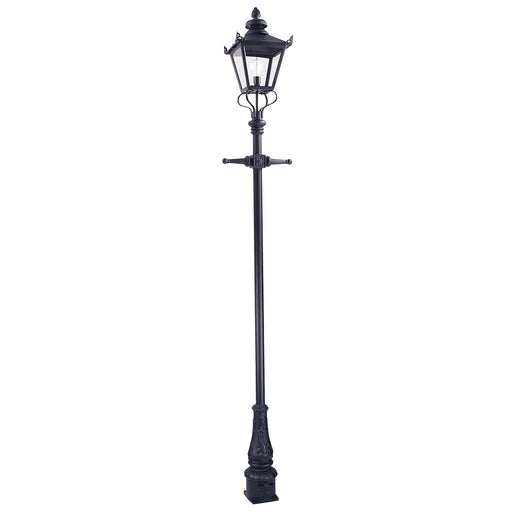 Elstead - GP1 BLACK Grampian 1 Light Lamp Post Black - Elstead - Sparks Warehouse