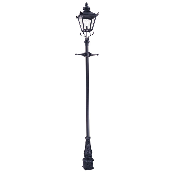 Elstead - GP1 BLACK Grampian 1 Light Lamp Post Black - Elstead - Sparks Warehouse