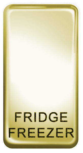 BG Nexus GRFFPB Grid Rocker Labelled  *FRIDGE FREEZER* Polished Brass - BG - Sparks Warehouse