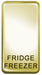 BG Nexus GRFFPB Grid Rocker Labelled  *FRIDGE FREEZER* Polished Brass - BG - Sparks Warehouse