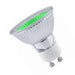 GU10 240v 2w LED  51mm Flood Green - P16L1-G-CA - Casell - sparks-warehouse