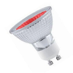 GU10 240v 2w LED  51mm Flood Red - Casell - sparks-warehouse