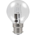 Casell GB42BC-H-CA - Golf Ball 42w Ba22d/BC 240v Clear Energy Saving Halogen Light Bulb