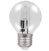 Casell GB28ES-H-CA - Golf Ball 28w E27/ES 240v Clear Energy Saving Halogen Light Bulb - 45mm Halogen Energy Savers Casell - Sparks Warehouse