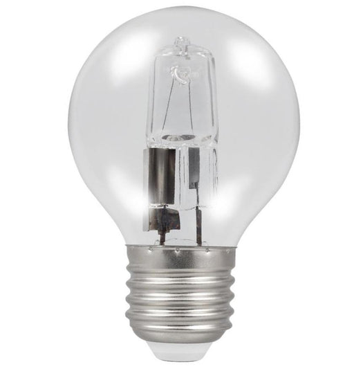 Casell GB18ES-H-CA - Golf Ball 18w E27/ES 240v Clear Energy Saving Halogen Light Bulb - 45mm Halogen Energy Savers Casell - Sparks Warehouse