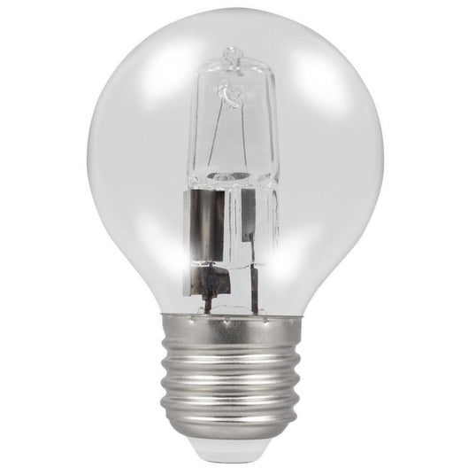 Casell GB42ES-H-CA - Golf Ball 42w E27/ES 240v Clear Energy Saving Halogen Light Bulb - 45mm Halogen Energy savers Casell - Sparks Warehouse