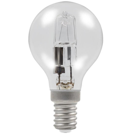 Casell GB42SES-H-CA - Golf Ball 42w E14/SES 240v Clear Energy Saving Halogen Light Bulb Halogen Energy Savers Casell - Sparks Warehouse
