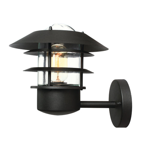Elstead - HELSINGOR BK Helsingor 1 Light Wall Lantern - Black - Elstead - Sparks Warehouse