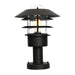 Elstead - HELSINGOR PED BK Helsingor 1 Light Pedestal Lantern - Black - Elstead - Sparks Warehouse