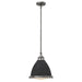 Elstead - HK/AMELIA/P/M DZ Amelia 1 Light Medium Pendant - Aged Zinc - Elstead - Sparks Warehouse