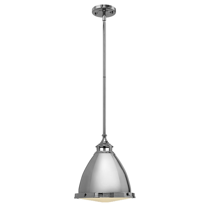 Elstead - HK/AMELIA/P/M PN Amelia 1 Light Medium Pendant - Polished Nickel - Elstead - Sparks Warehouse