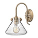 Elstead - HK/CONGRES1/A BC Congress 1 Light Clear Glass Wall Light - Brushed Caramel - Elstead - Sparks Warehouse