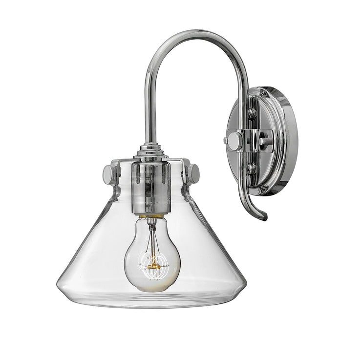 Elstead - HK/CONGRES1/A CM Congress 1 Light Clear Glass Wall Light - Chrome - Elstead - Sparks Warehouse