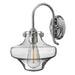 Elstead - HK/CONGRES1/B CM Congress 1 Light Clear Glass Wall Light - Chrome - Elstead - Sparks Warehouse