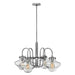 Elstead - HK/CONGRES4/B CM Congress 4 Light Clear Glass Chandelier - Chrome - Elstead - Sparks Warehouse