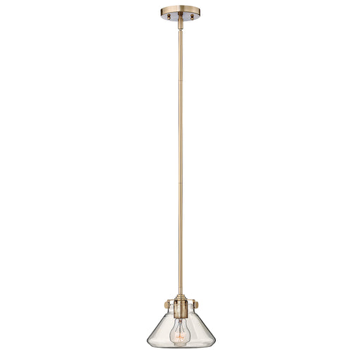Elstead - HK/CONGRESP/A BC Congress 1 Light Clear Glass Pendant - Brushed Caramel - Elstead - Sparks Warehouse