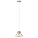 Elstead - HK/CONGRESP/A BC Congress 1 Light Clear Glass Pendant - Brushed Caramel - Elstead - Sparks Warehouse