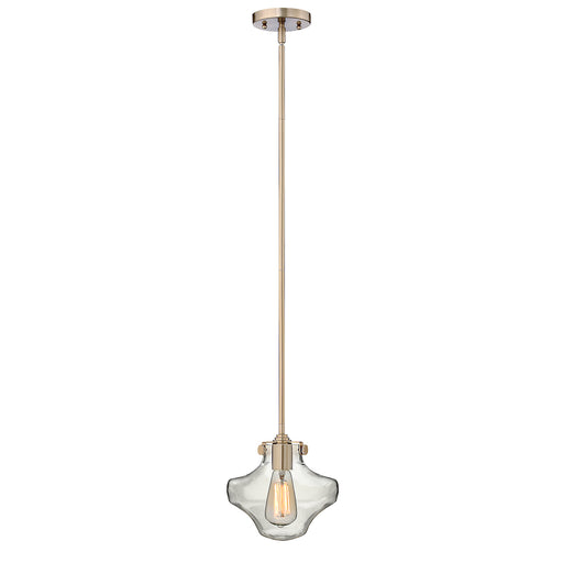 Elstead - HK/CONGRESP/B BC Congress 1 Light Clear Glass Pendant  - Brushed Caramel - Elstead - Sparks Warehouse