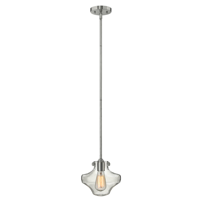 Elstead - HK/CONGRESP/B CM Congress 1 Light Clear Glass Pendant - Chrome - Elstead - Sparks Warehouse