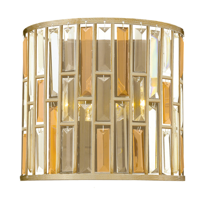 Elstead - HK/GEMMA2/A SL Gemma 2 Light Wall Light - Silver Leaf - Elstead - Sparks Warehouse