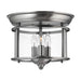Elstead - HK/GENTRY/F PW Gentry 3 Light Flush Mount - Pewter - Elstead - Sparks Warehouse