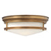 Elstead - HK/HADLEY/F BR Hadley 3 Light Flush - Brushed Bronze - Elstead - Sparks Warehouse
