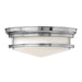 Elstead - HK/HADLEY/F CM Hadley 3 Light Flush - Chrome - Elstead - Sparks Warehouse