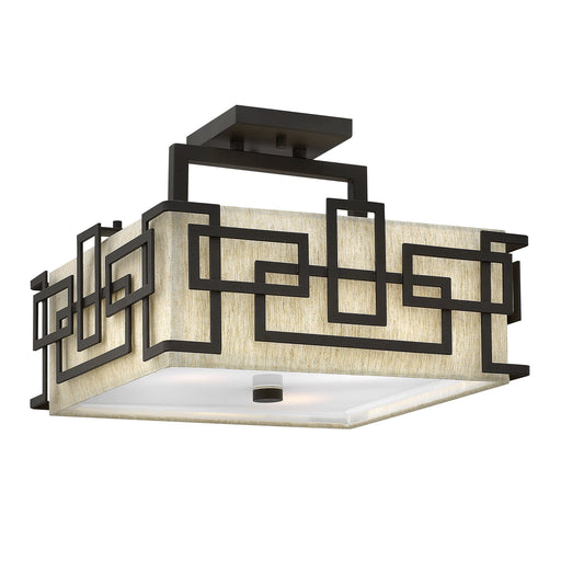 Elstead - HK/LANZA/SF Lanza 3 Light Semi-Flush - Elstead - Sparks Warehouse