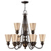 Elstead - HK/MAYFLOWER9 Mayflower 9 Light Chandelier - Elstead - Sparks Warehouse