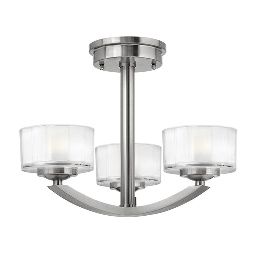 Elstead - HK/MERIDIAN/SF Meridian 3 Light Semi-Flush - Elstead - Sparks Warehouse