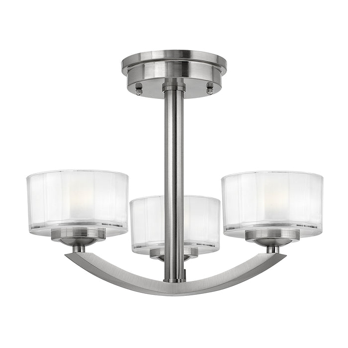 Elstead - HK/MERIDIAN/SF Meridian 3 Light Semi-Flush - Elstead - Sparks Warehouse