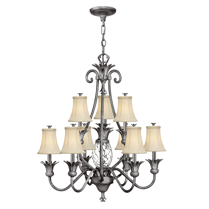 Elstead - HK/PLANT10 PL Plantation 10 Light Chandelier - Polished Antique Nickel - Elstead - Sparks Warehouse