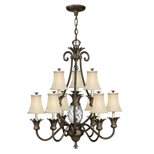 Elstead - HK/PLANT10 PZ Plantation 10 Light Chandelier - Pearl Bronze - Elstead - Sparks Warehouse