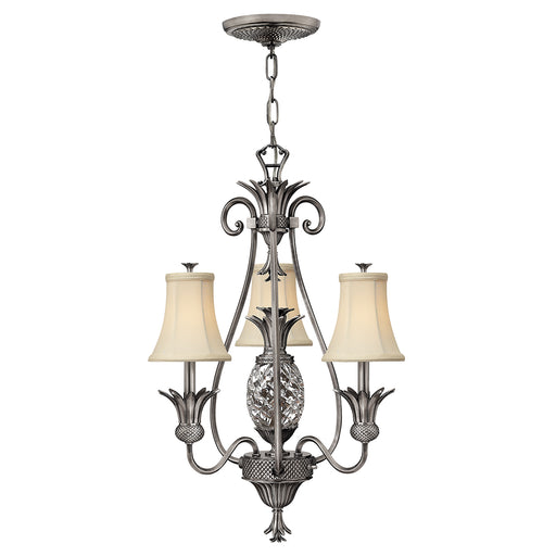 Elstead - HK/PLANT3 PL Plantation 3 Light Chandelier - Polished Antique Nickel - Elstead - Sparks Warehouse