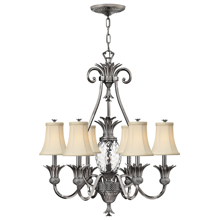 Elstead - HK/PLANT7 PL Plantation 7 Light Chandelier - Polished Antique Nickel - Elstead - Sparks Warehouse