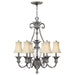 Elstead - HK/PLANT7 PL Plantation 7 Light Chandelier - Polished Antique Nickel - Elstead - Sparks Warehouse