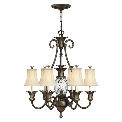 Elstead - HK/PLANT7 PZ Plantation 7 Light Chandelier - Pearl Bronze - Elstead - Sparks Warehouse