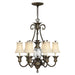 Elstead - HK/PLANT7 PZ Plantation 7 Light Chandelier - Pearl Bronze - Elstead - Sparks Warehouse