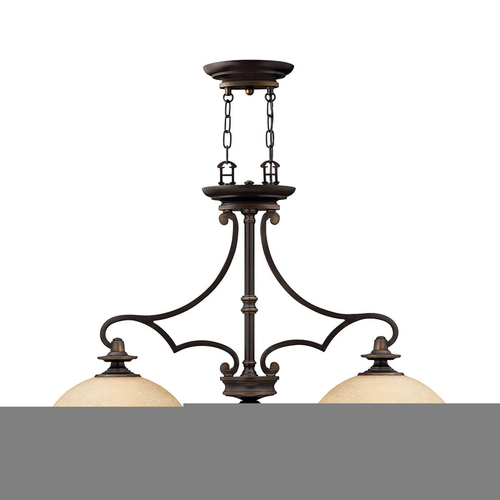 Elstead - HK/PLYMOUTH/ISLE Plymouth 2 Light Chandelier - Elstead - Sparks Warehouse