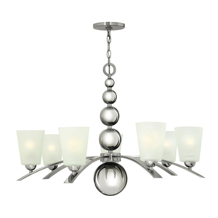 Elstead - HK/ZELDA7 PN Zelda 7 Light Chandelier - Polished Nickel - Elstead - Sparks Warehouse