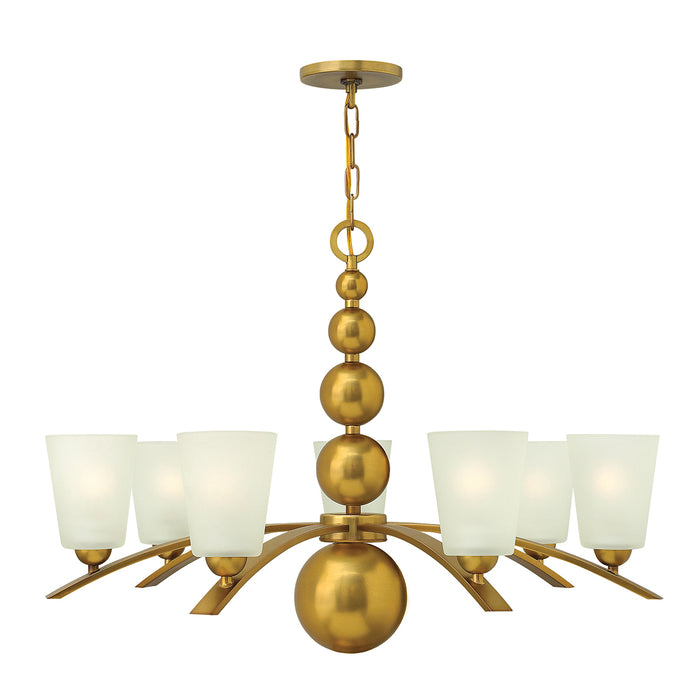 Elstead - HK/ZELDA7 VS Zelda 7 Light Chandelier - Vintage Brass - Elstead - Sparks Warehouse