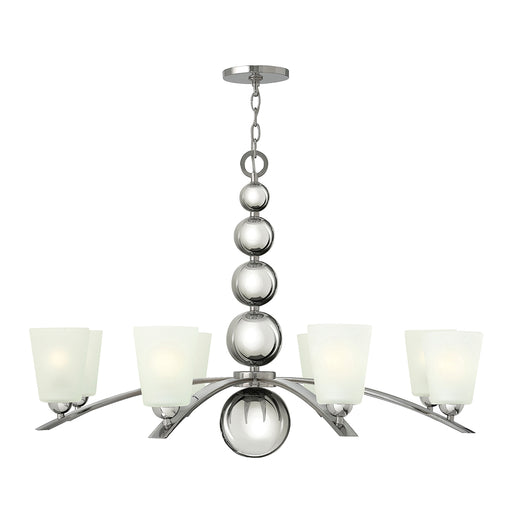Elstead - HK/ZELDA8 PN Zelda 8 Light Chandelier - Polished Nickel - Elstead - Sparks Warehouse