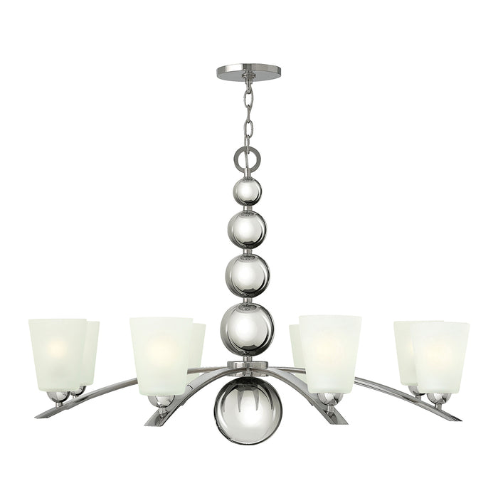 Elstead - HK/ZELDA8 PN Zelda 8 Light Chandelier - Polished Nickel - Elstead - Sparks Warehouse